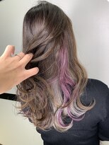 ウィールスター(Wealstar) wealstar  hair design 二色インナーカラー　ピンク　シルバー