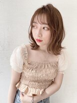 オーロ 西大寺店(ORO)&nbsp;柔らかいブラウンカラーとシースルーバングで抜け感スタイル