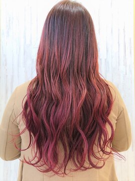 アンジュ 大豆島店(ange) red×gradation[20代30代40代50代60代]