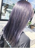 パープルブリーチダブルカラー髪質改善トリートメント
