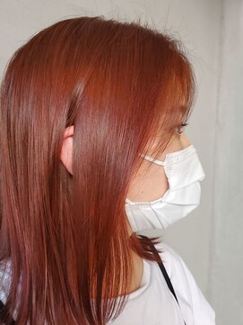 ククル ヘアー(cucule Hair) 京都・西院cuculehair ビビッドオレンジカラー