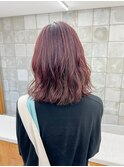 ピンクブラウンカラー ヴァイオレットピンク ブリーチなし