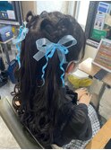 ヘアセット/ヘアメイク/巻きおろし/逆毛/卒業式[新宿/新宿駅]
