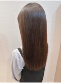 大人かわいい☆まっすぐになりすぎないつやつやセミロング♪