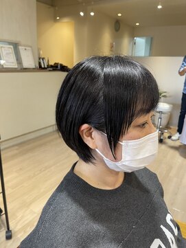 ハピエル ヘアークルー(HAPPYEL hair crew) 耳掛け小顔ショートボブ