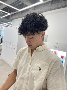 ムード 立川(MHOOD) ツイストスパイラルパーマツーブロックメンズマッシュ