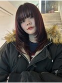ワインレッド/暖色カラー/カシスレッド