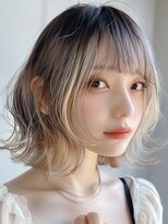 レヴ 草加店(LEV.)&nbsp;イメチェン　外はね　ボブ　美髪　ワイドバング　ブルーブラック