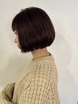 サクラ オモテサンドウ(SAKURA)&nbsp;切りっぱなしボブ　ミニボブ　髪質改善カラー　表参道