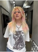 イメチェンヘアスタイル デザインカラー
