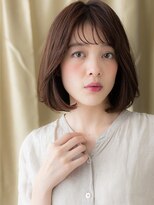 カバーヘア ブリス 北浦和(COVER HAIR bliss)&nbsp;ミルクティーカラーAラインワンカールボブ315X北浦和30代40代