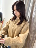 シテン(SITEN)&nbsp;ピンクブラウン/前髪/ミディアムヘア