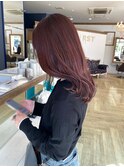 ブリーチなしレッド