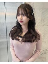 リリー(Lilley)&nbsp;マロンベージュ×小顔レイヤー×韓国風巻き×髪質改善