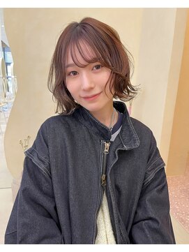 スニュウ(snuw) 【snuw_ayano】ボブ/マロンベージュ/名古屋くすみベージュ