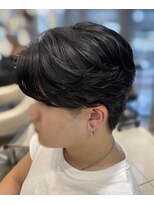 アッシュ 池袋店(Ash)&nbsp;センターパート／曲がる縮毛矯正/メンズ縮毛矯正　＃池袋駅