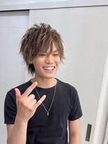 キング 楠葉店(K!ng)&nbsp;波巻きツイストスパイラルパーマ/フェザーパーマ/眉毛/メンズ