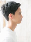 ブラックアップバングツーブロックショートj与野