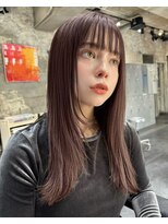 ミンクス 青山店(MINX)&nbsp;【minx窪島】カシスレッド× ロングスタイル