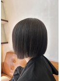 【ぱつっとボブ】伸ばしかけにもおすすめ