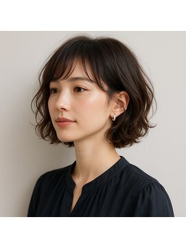 スープレックス ヘアーデザイン(SOUPREX HAIR DESIGN) ふんわりパーマ ショートボブ 20代 30代 40代 50代 60代