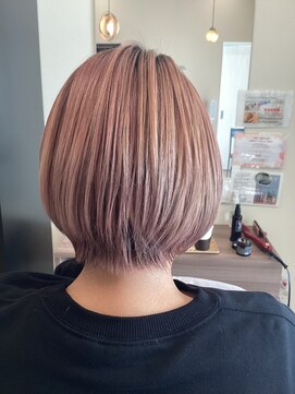フランヘア 新宮店(Flan hair) 韓国風ピンク色