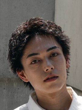 フィフス 渋谷(fifth) 渋谷ルーズショートスパイキーパーマ短髪アップバング2wayメンズ