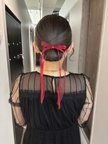 ポノ(po_no) タイトシニヨンリボンヘア