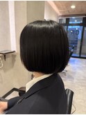 ラインが綺麗なコンパクトボブ