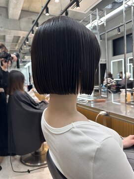 ロンドミラー 博多店(Lond Mirror) イメチェンヘアスタイルピンクベージュ前髪カタログ博多学割ボブ