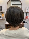 丸みショートボブ