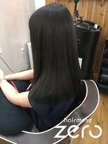 ヘアメイクゼロ 坂戸駅前店(hairmake zero) コバルトブルー　ナチュラルブラック