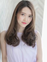 【ROMA】美肌パープルシアーベージュ/モテ無造作パーマロング
