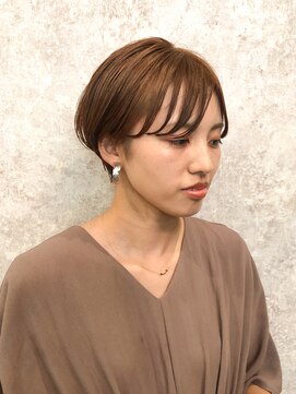 ハンズクラン(HANDS CLAN) オレンジブラウン × くびれショート