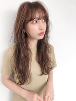 エレノア トーキョー 恵比寿(ELEANOAH TOKYO)&nbsp;レイヤーカット大人かわいい前髪ココアブラウンフリンジウェーブ