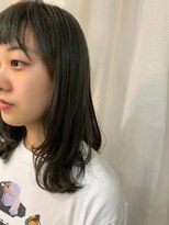 スイート ヘアデザイン(Suite HAIR DESIGN)&nbsp;オリーブアッシュ ウルフカット 秋カラー