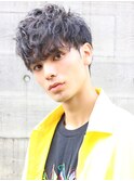 前下がりマッシュ フロントスパイラル