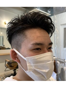 エスケーネスト(SK nest) メンズパーマショート　2ブロック　30代/40代/50代/南区