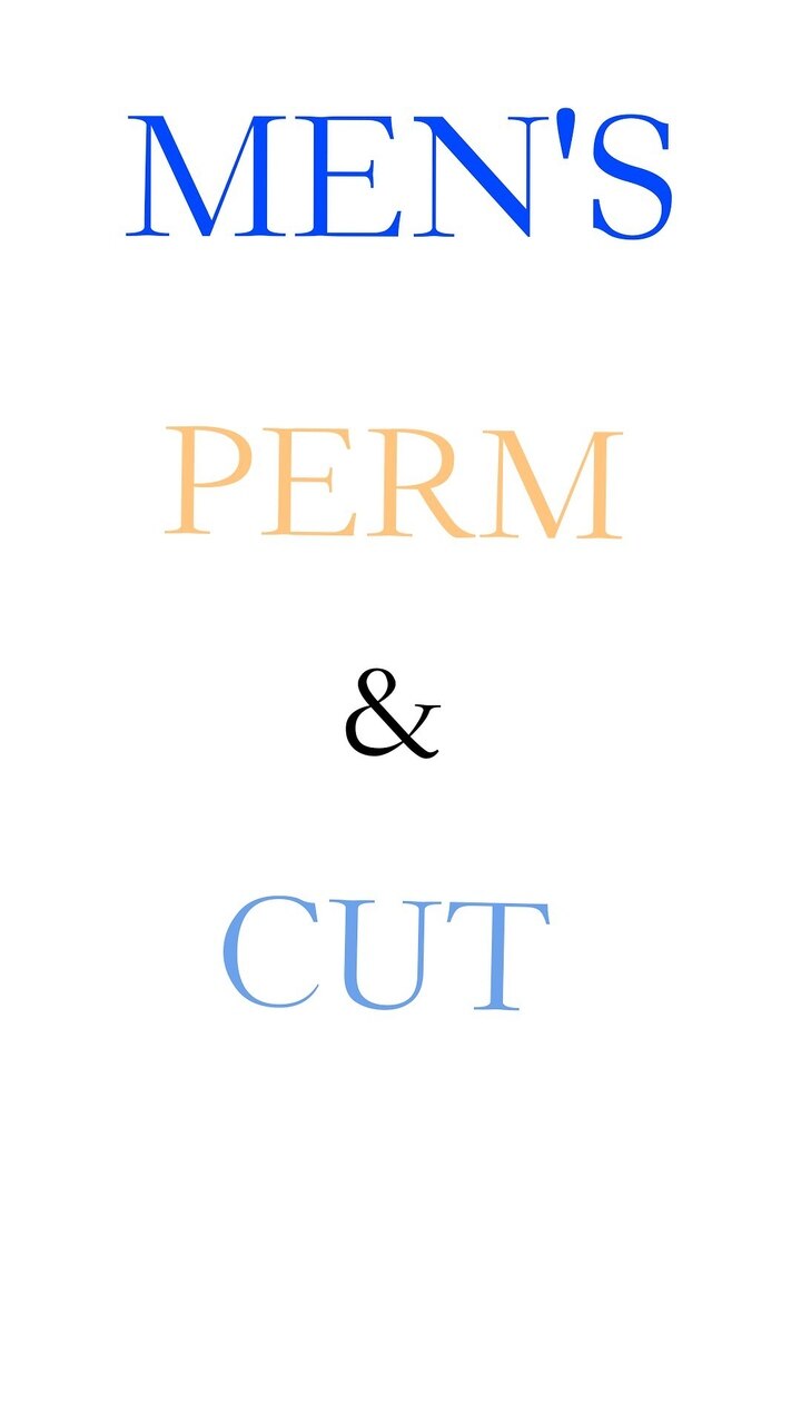 メンズパーマ+カット+炭酸泉(ロングNG)10400→8500円(ツイスト等↓クーポン)
