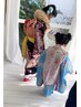 【女の子】【七五三】3歳《被布》着付のみ　　￥3850