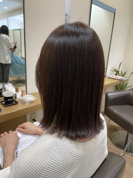 ラファンス 栗林店(LaFENCE) 切りっぱなしボブ×艶髪