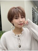丸み 可愛い 抜け感 ショート パーソナルカラー