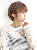 大人可愛い小顔ひし形クビレ丸みボブ20代30代大人ショート
