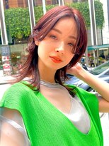 マックス フォー ヘアー(MAX FOR HAIR) 【デザインカラー】マッシュウルフ×ボルドーレッド◎