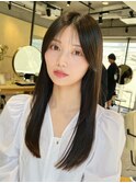（巻ける縮毛矯正/シースルーバング/髪質改善/艶髪/顔周り小顔）