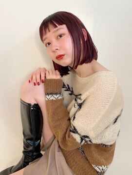 アミ カシワ(ami kashiwa) チェリーレッドボブ