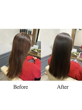 カミケン 清明店(kamiken.) 黄色味抑える大人上品ブラウン美髪エステ艶髪【カミケン清明店】