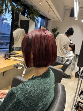 エイト 藤沢店(EIGHT fujisawa) ミニボブ×カシスピンク【藤沢】