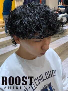 ルースト 渋谷店(ROOST) マッシュウルフ×波巻きパーマ