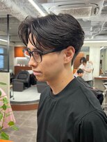 ニコ トウキョウ 渋谷(nico TOKYO)&nbsp;メンズカット/センターパート/ニュアンスパーマ/アップバング